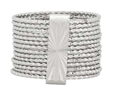 Anillo de Esclava Tradicional | Acero Inoxidable Chapado en Oro | Alma de Portugal