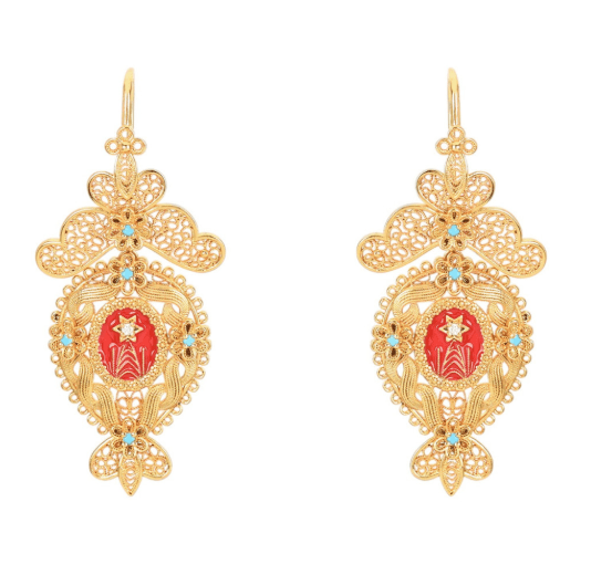 Pendientes Custody | Acero inoxidable bañado en oro | Alma de Portugal