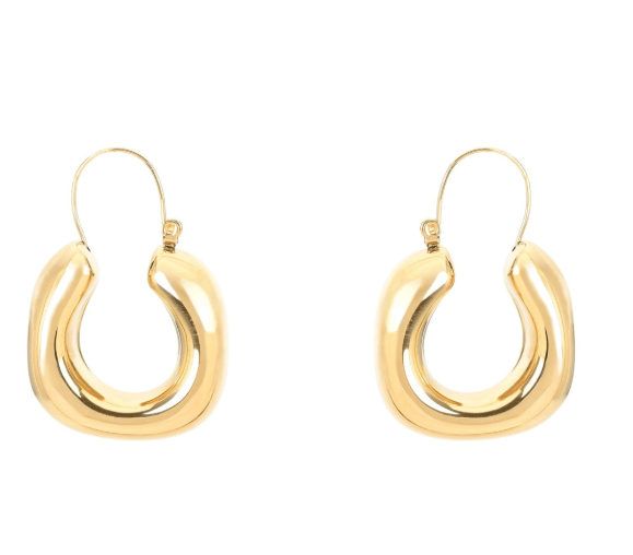 Argolas Alma Grossas | Aço Inoxidável Dourado | Alma de Portugal