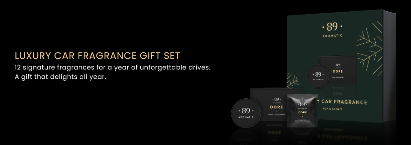 Conjunto Clipes Aromatizador para Ventilação Automotiva Premium COLEÇÃO NATAL | AROMATIC•89• | Exclusivo Portugal