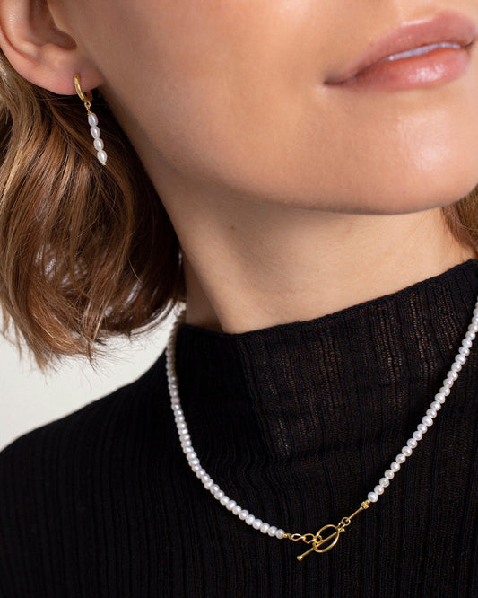 Argolas Pearl Drops MESH