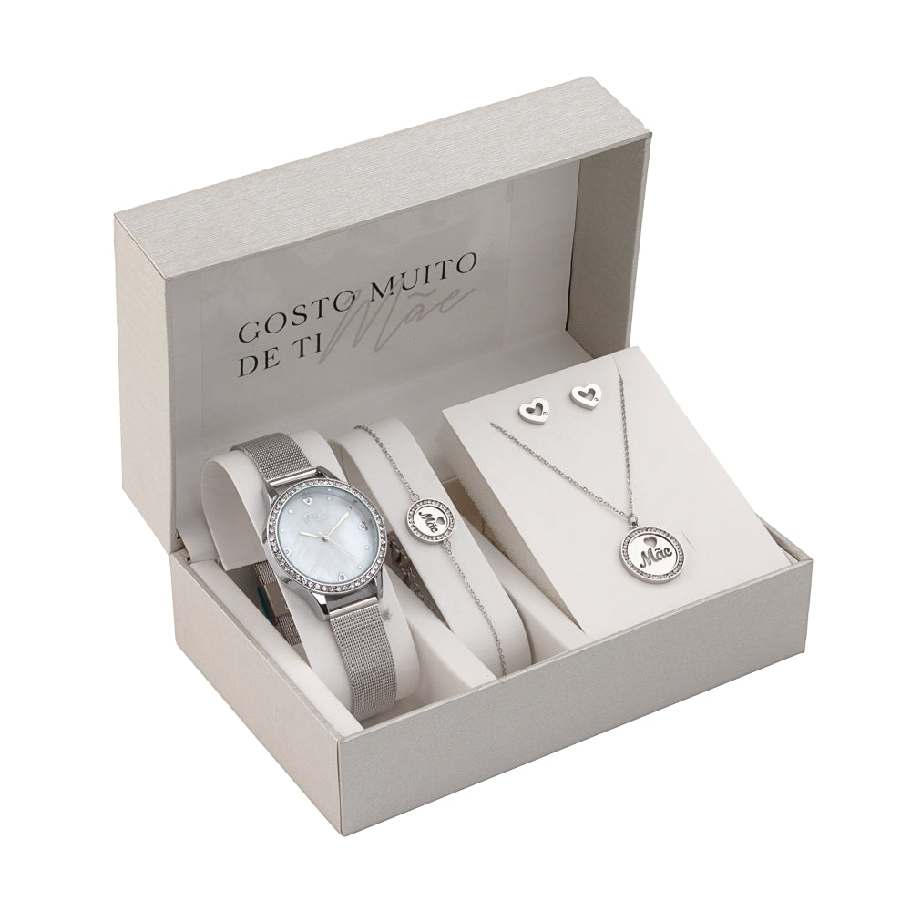 Steel jewelry set - "I really like you" - Mother