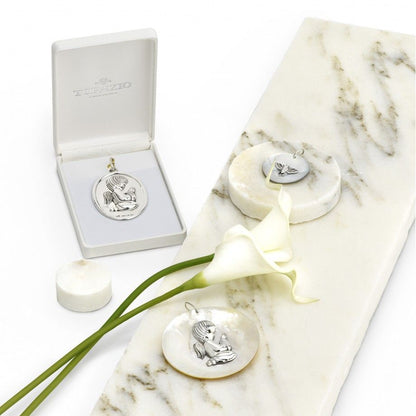 Medalha Madrepérola Anjo Gabriel