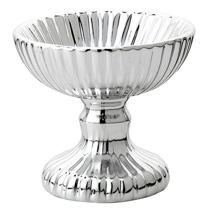 Pedestal Alto para Servir | Prata Bilaminada 925 | Decoração Premium