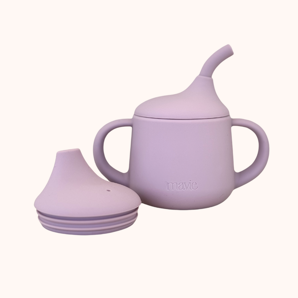 Copo de Aprendizagem 3 em 1 em Silicone (120 ml) – Lavender | MAVIE