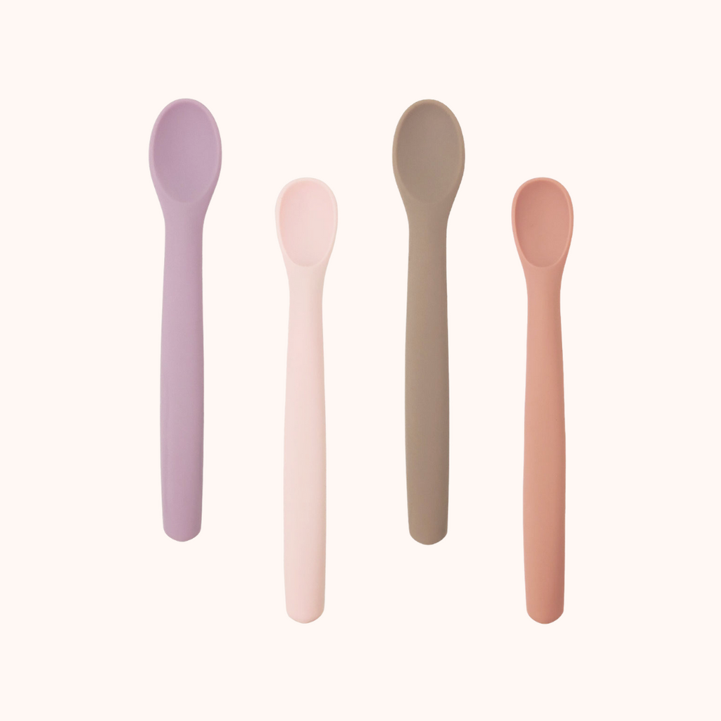 Conjunto 4 Colheres de Silicone para Bebé com Caixa – Unicorn | MAVIE