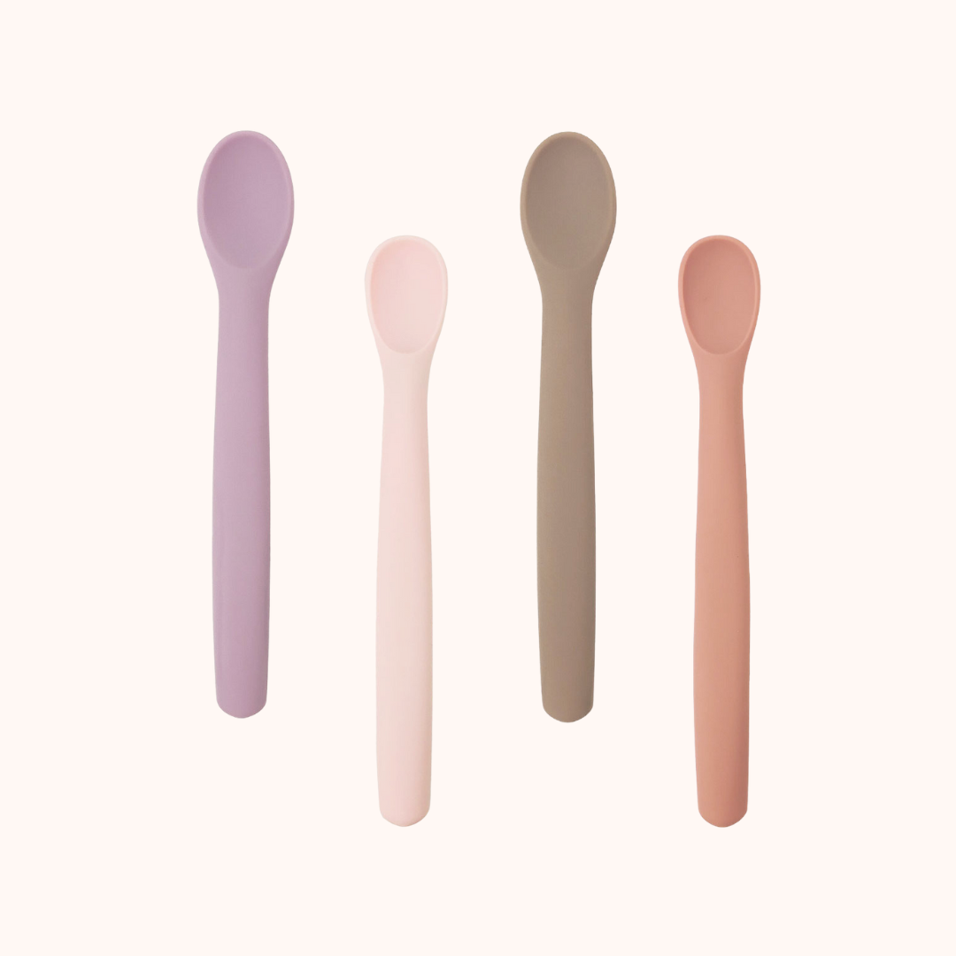 Conjunto 4 Colheres de Silicone para Bebé com Caixa – Unicorn | MAVIE