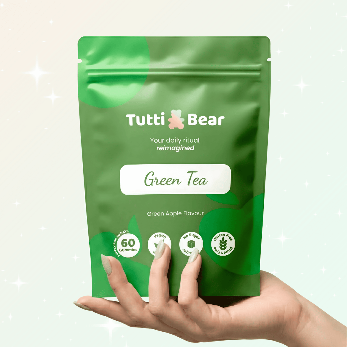 TUTTI BEAR Gomas Metabolismo Ativo – Maçã Verde | 60 Gummies