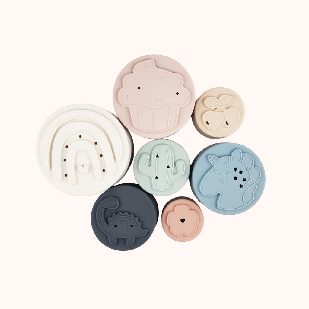 Copos Empilháveis em Silicone (7 peças) | MAVIE