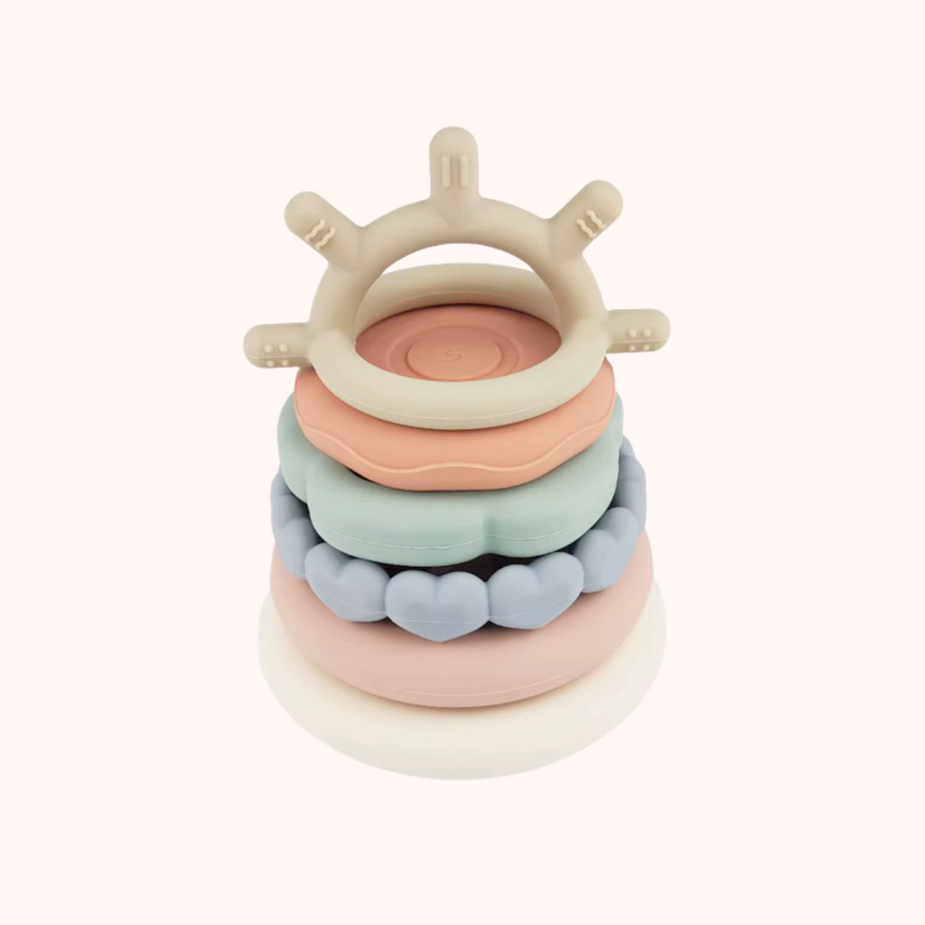 Anéis Empilháveis em Silicone (6 peças) | MAVIE