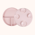 Prato de Silicone com Ventosas e Tampa – Blush | MAVIE