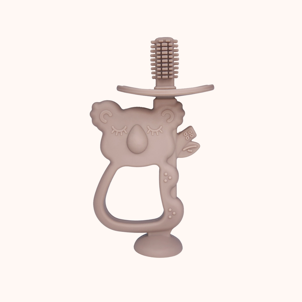 Mordedor e Escova Koala 2 em 1 com Caixa – Tan | MAVIE