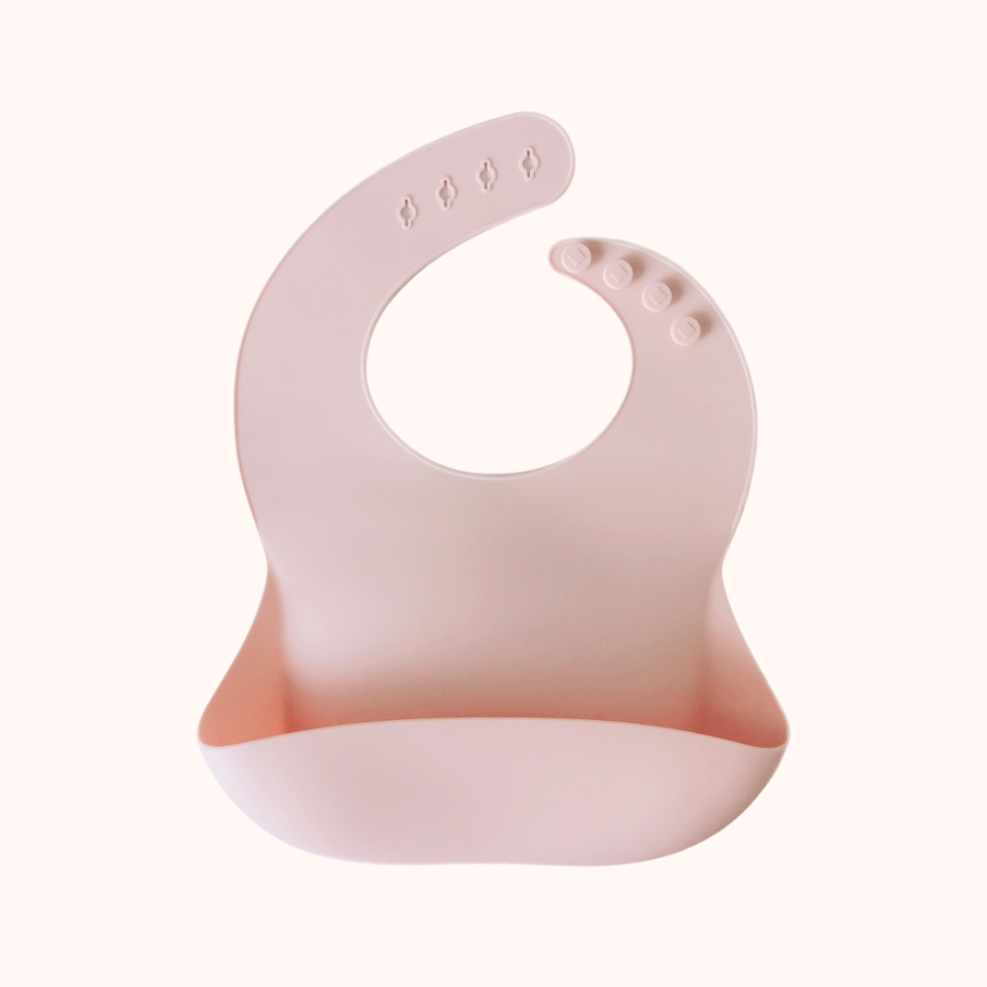 Babete de Silicone com Bolso – Blush | MAVIE