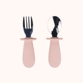 Conjunto Colher e Garfo para Bebé com Estojo – Blush | MAVIE