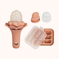 Alimentador de Fruta em Silicone com Bandeja de Congelação – Coral | MAVIE