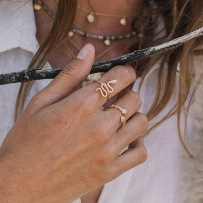 Anel Snake Texturized MESH