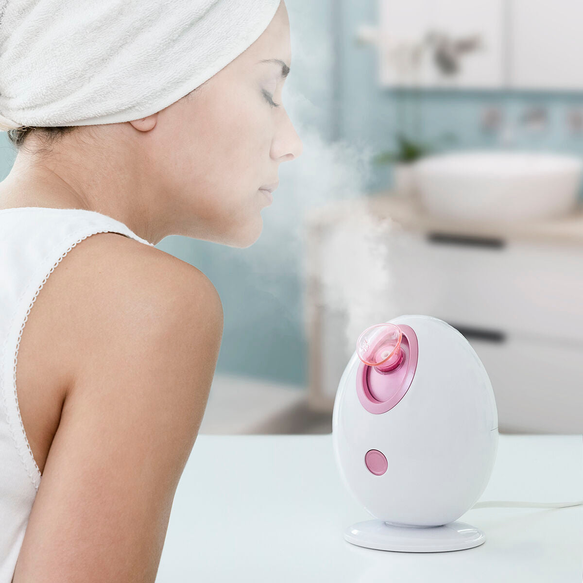 Innovagoods Pack Sauna Facial Eléctrica Y Limpiador Facial Eléctrico De Puntos Negros Innovagoods