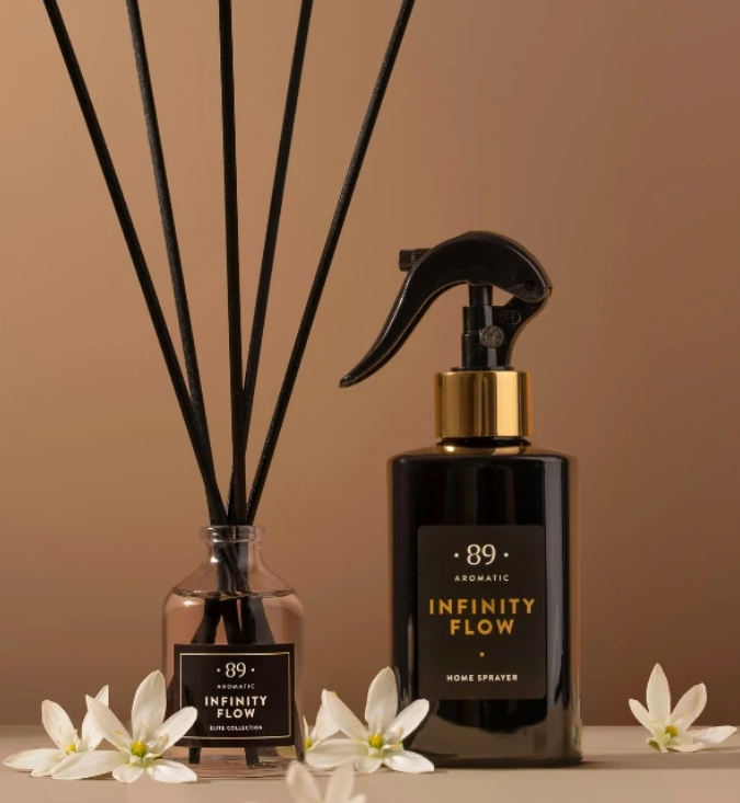 Conjunto de Fragrância para Casa e Spray Ambiente Premium Kit Completo 2 em 1 | AROMATIC•89• | Exclusivo Portugal