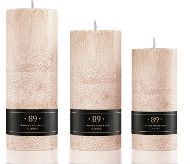 Round Palm Wax Candle AROMATIC•89• | Premium Fragrance Classic Design