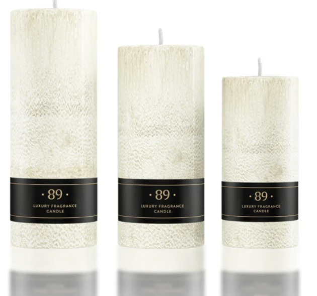 Round Palm Wax Candle AROMATIC•89• | Premium Fragrance Classic Design