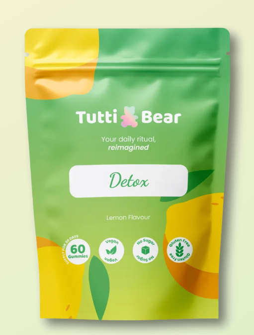 TUTTI BEAR Gomas Detox Diário – Limão | 60 Gummies