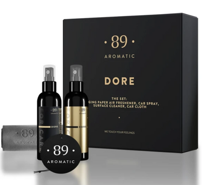 Conjunto de Cuidados com o Carro Premium Kit Completo Limpeza e Fragrância Profissional | AROMATIC•89• | Exclusivo Portugal