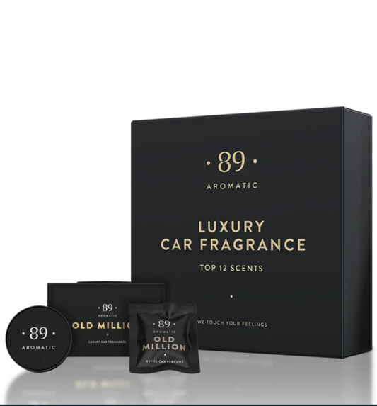 Conjunto de Clipes de Ventilação para Ar de Carro Premium Kit Completo Fragrância Duradoura | AROMATIC•89• | Exclusivo Portugal