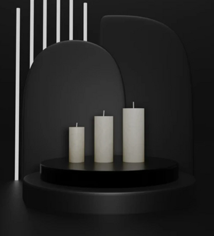 Vela de Cera de Palma Redonda Premium Design Clássico The Classic Collection | AROMATIC•89• | Exclusivo Portugal