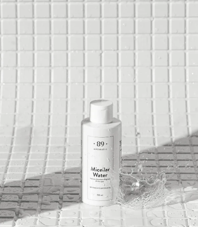 Água Micelar Desmaquilhante Premium 3 em 1 Limpeza Profunda Tonificação | AROMATIC•89• | Exclusivo Portugal