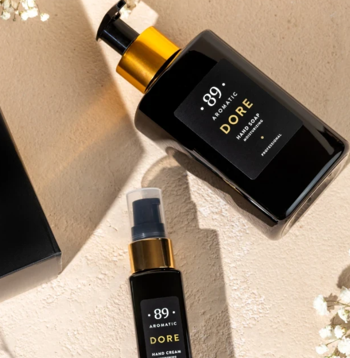 Conjunto Sabonete e Creme para Mãos Premium Fragrância Luxuosa Hidratação | AROMATIC•89• | Exclusivo Portugal