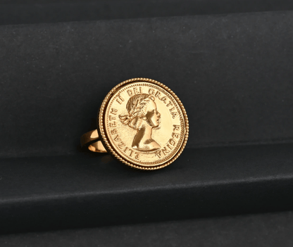 Anel Libra | Aço Inoxidável Dourado | Alma de Portugal