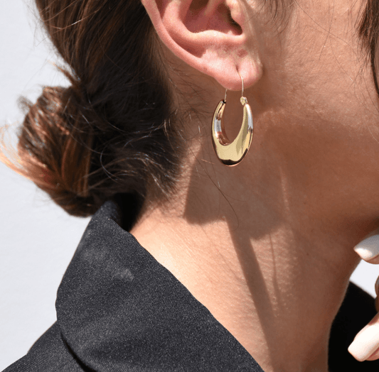 Brincos Arcada Alma | Aço Inoxidável Dourado | Alma de Portugal