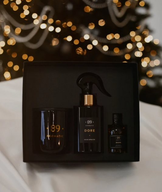 Conjunto Fragrância para Casa Spray de Ambiente e Vela Perfumada Premium COLEÇÃO INVERNO | AROMATIC•89• | Exclusivo Portugal