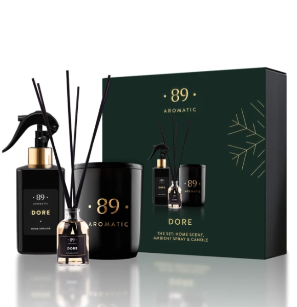 Conjunto Fragrância para Casa Spray de Ambiente e Vela Perfumada Premium COLEÇÃO INVERNO | AROMATIC•89• | Exclusivo Portugal
