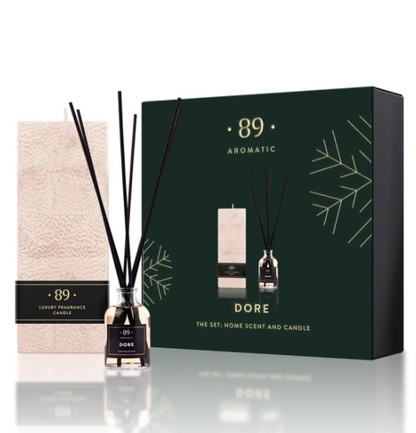 Conjunto Aromatizador de Ambiente e Vela Perfumada Premium COLEÇÃO INVERNO | AROMATIC•89• | Exclusivo Portugal