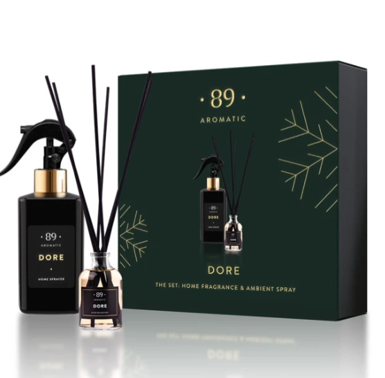Conjunto Aromatizador de Ambiente e Spray para Casa Premium COLEÇÃO INVERNO | AROMATIC•89• | Exclusivo Portugal