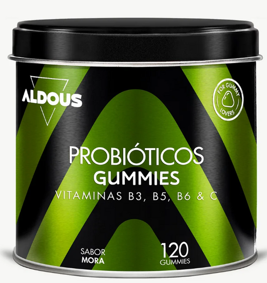 ALDOUS BIO - Probióticos com Vitaminas em gomas - 120 gomas