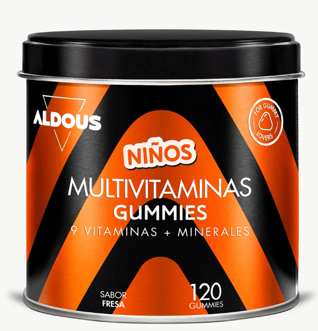 ALDOUS BIO - Multivitaminas para crianças em gomas - 120 gomas
