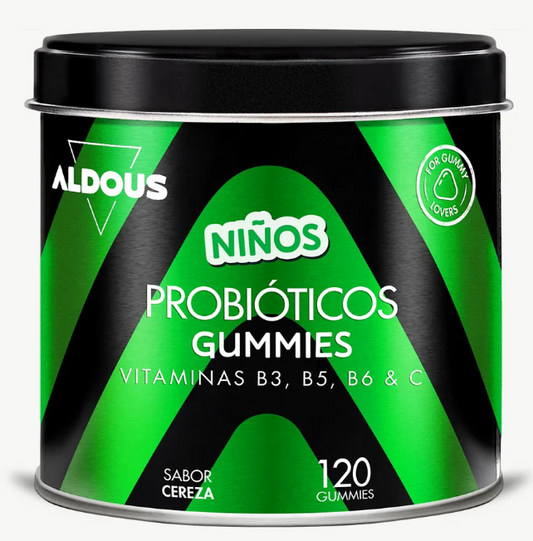 ALDOUS BIO - Probióticos para crianças Com vitaminas em gomas - 120 gomas