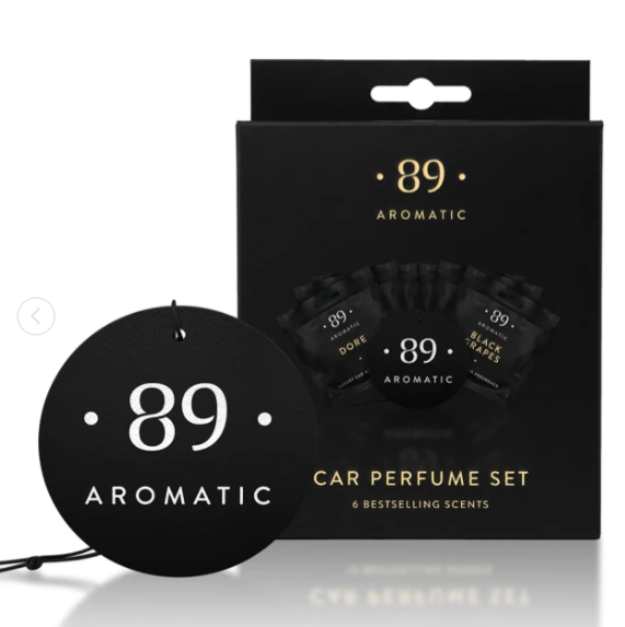 Kit de 6 Ambientadores Papel Carro AROMATIC•89• | Fragrância Premium Duradoura Económico