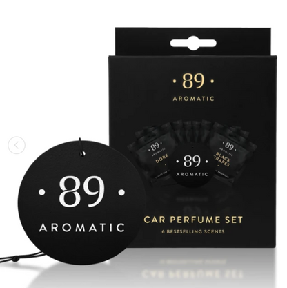Kit de 6 Ambientadores Papel Carro AROMATIC•89• | Fragrância Premium Duradoura Económico