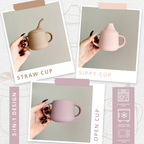 Copo de Aprendizagem 3 em 1 em Silicone (120 ml) – Mustard | MAVIE