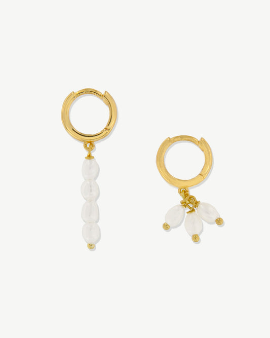 Argolas Pearl Drops MESH