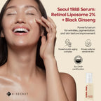 K-SECRET – SEOUL 1988 Serum: Retinal Liposome 2% + Black Ginseng, 30ml