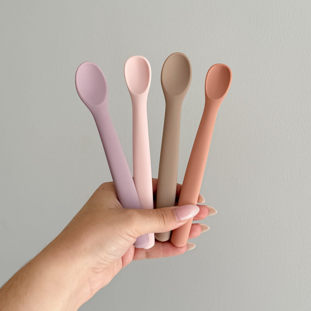 Conjunto 4 Colheres de Silicone para Bebé com Caixa – Unicorn | MAVIE