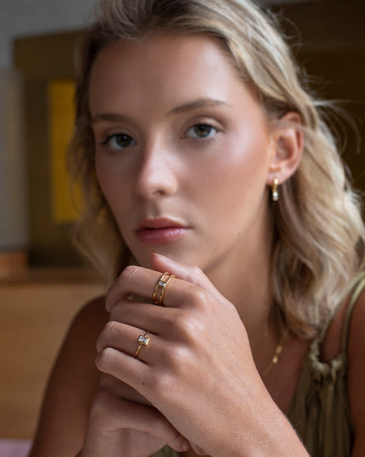 Anel Amber Duplo MESH