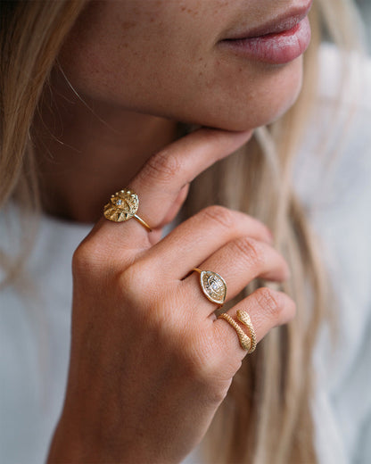 Anel Snake Texturized MESH