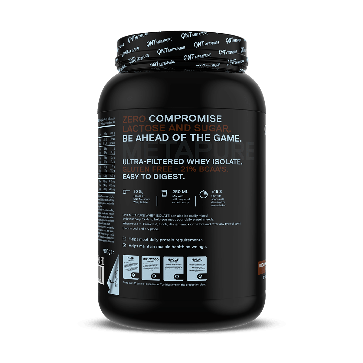 ISO Whey Protein ZERO - Chocolate Belga 908g