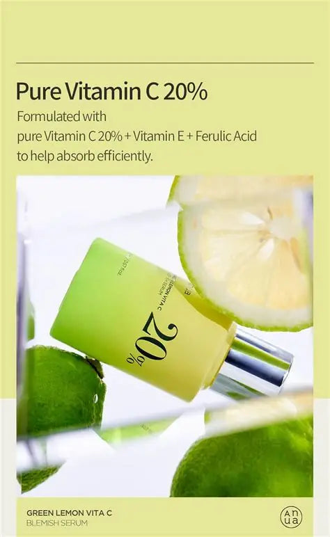 Anua Green Lemon Vita C Blemish Serum, 20ml