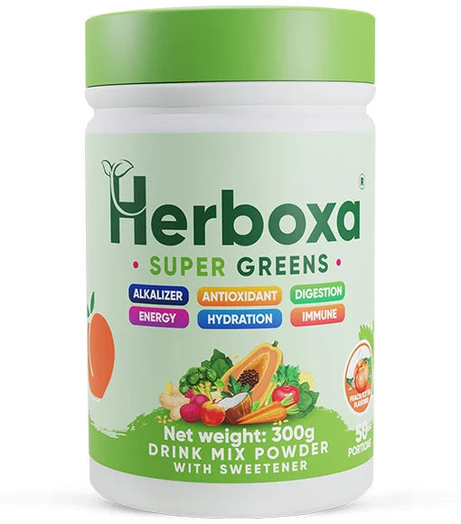 Super Greens Herboxa 300 g – embalagem